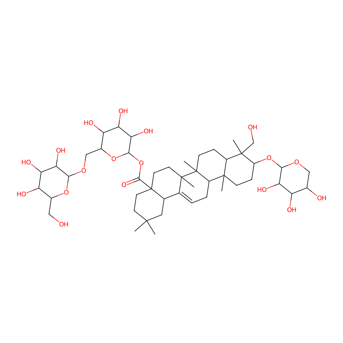 Asperosaponin VI molecular structure, CAS 39524-08-8