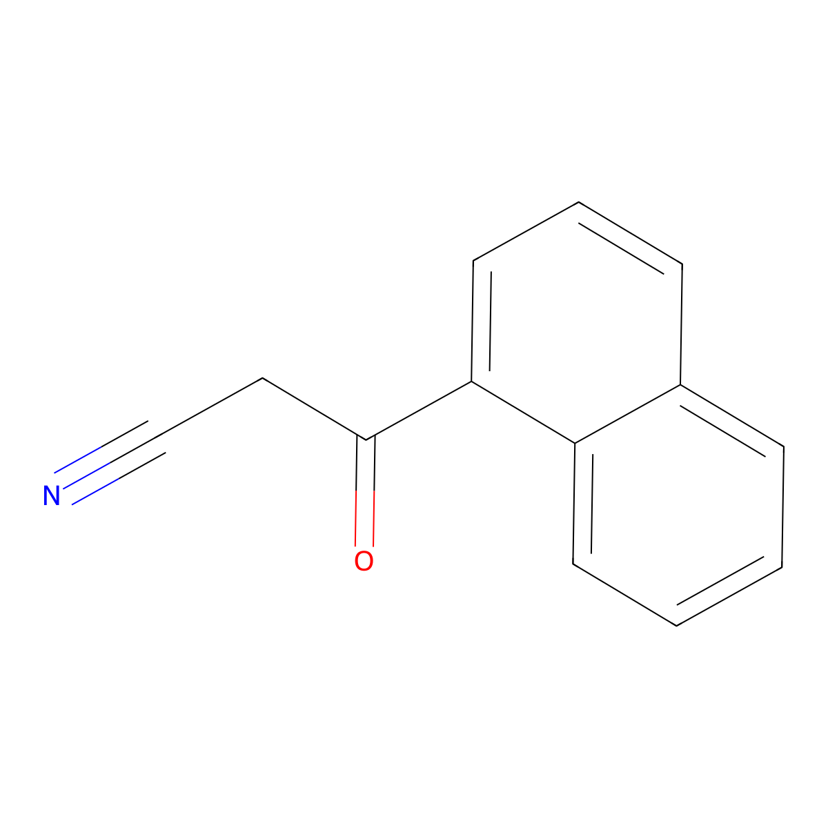 3-(Naphthalen-1-yl)-3-oxopropanenitrile molecular structure, CAS 39528-57-9