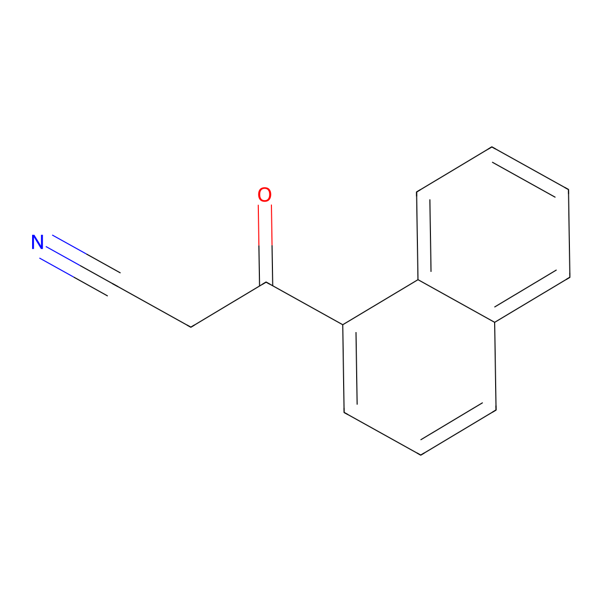 3-(Naphthalen-1-yl)-3-oxopropanenitrile molecular structure, CAS 39528-57-9