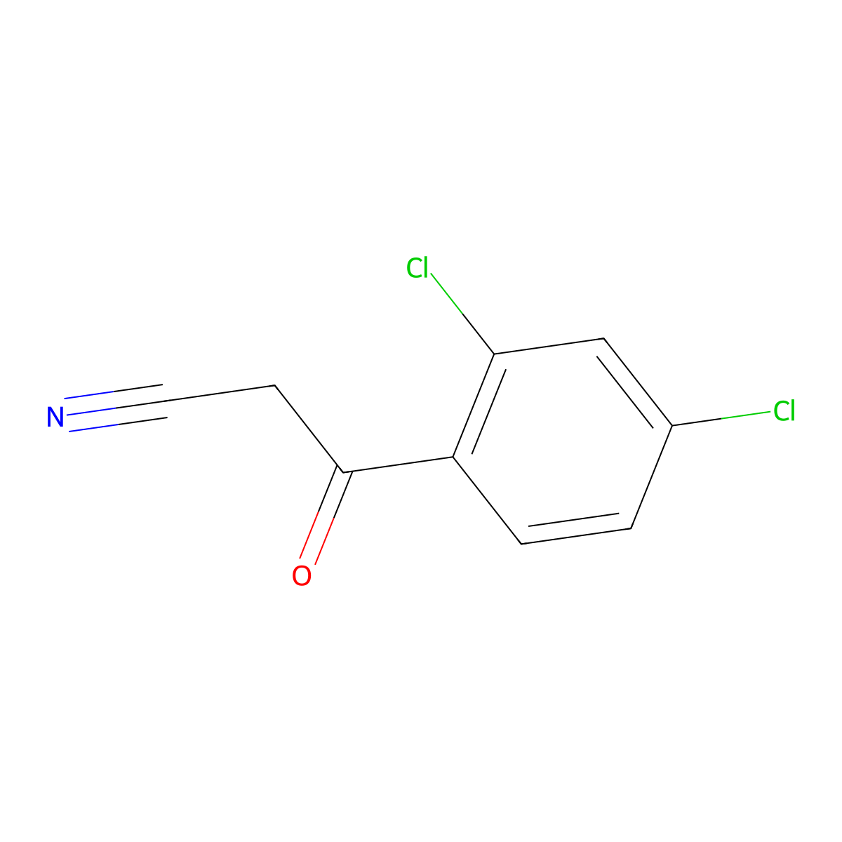 3-(2,4-Dichlorophenyl)-3-oxopropanenitrile molecular structure, CAS 39528-61-5