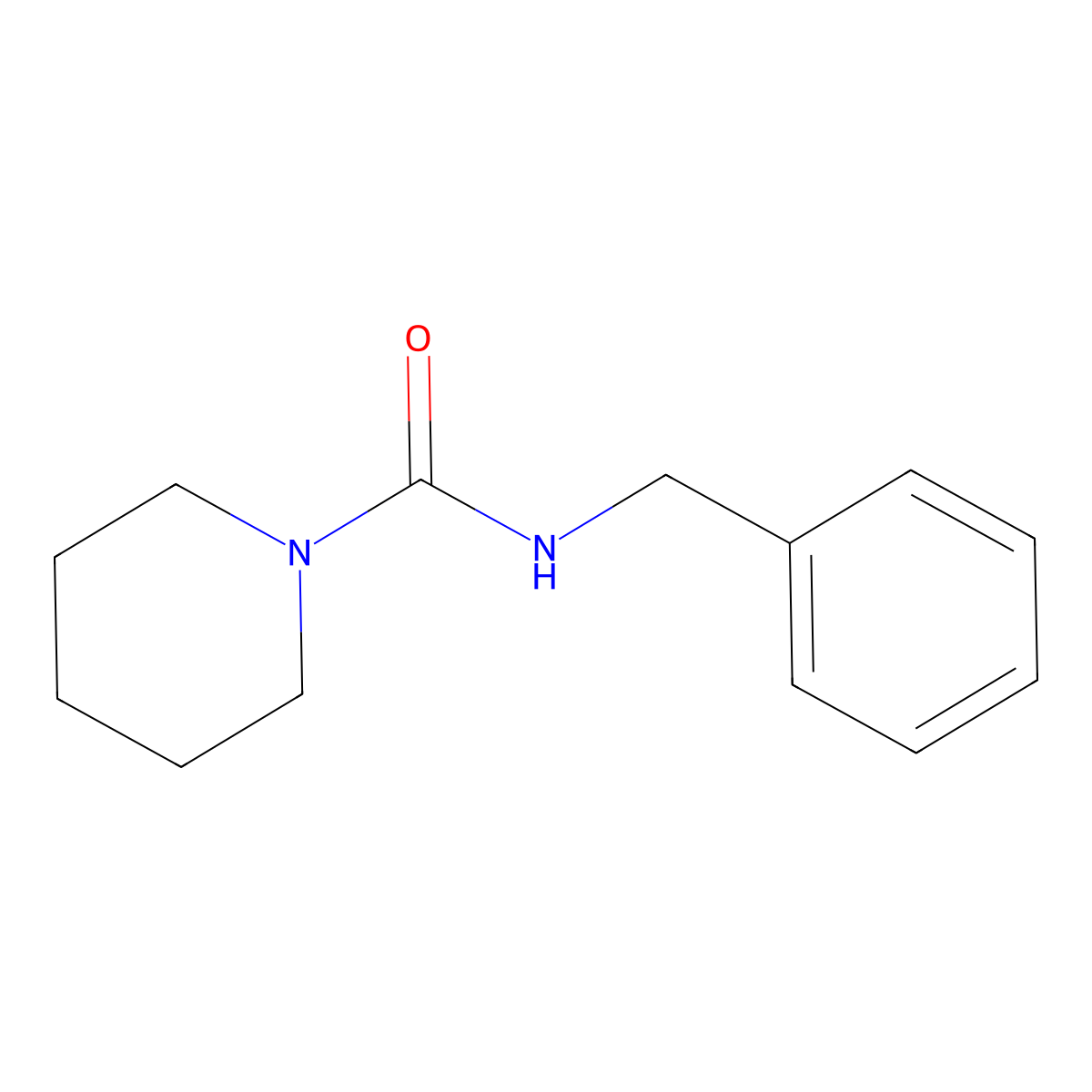 N-benzylpiperidine-1-carboxamide molecular structure, CAS 39531-35-6