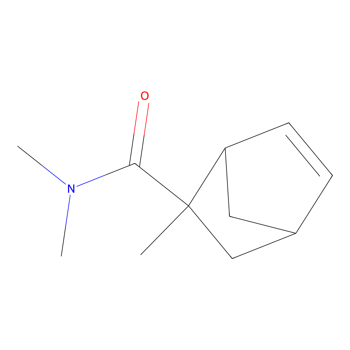 n,n,2-Trimethylbicyclo[2.2.1]hept-5-ene-2-carboxamide molecular structure, CAS 39531-57-2
