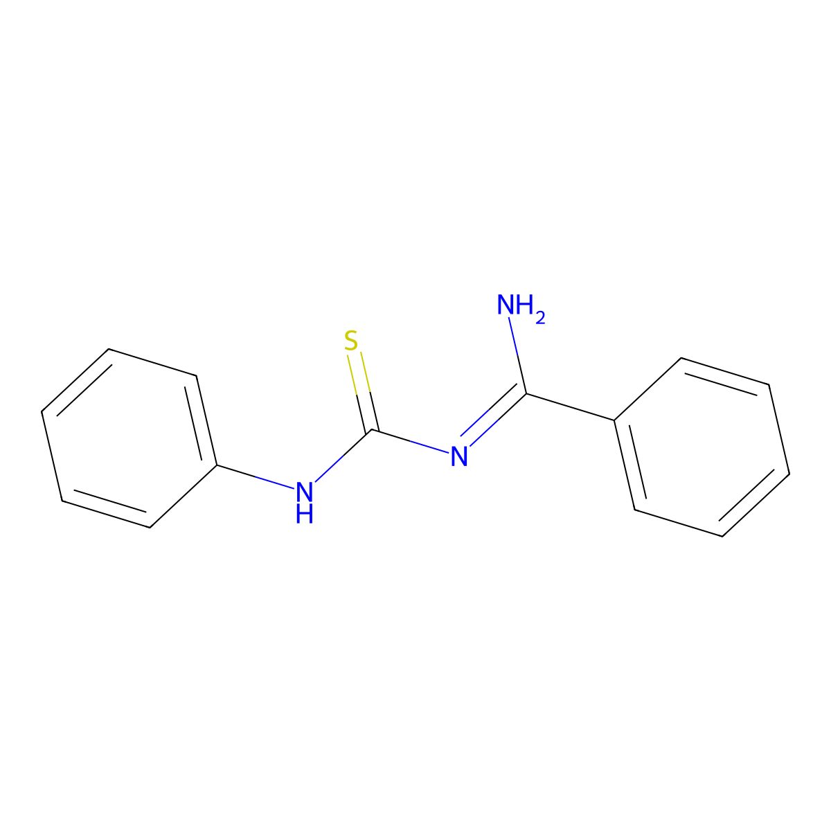 1-[Amino(phenyl)methylidene]-3-phenylthiourea molecular structure, CAS 39536-03-3