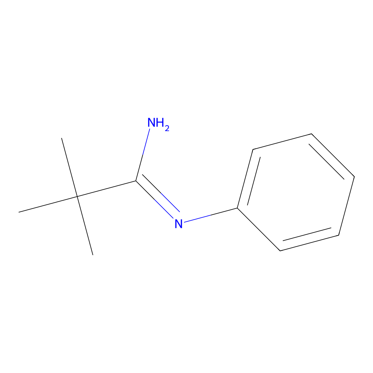 2,2-dimethyl-N-phenylpropanimidamide molecular structure, CAS 39536-30-6