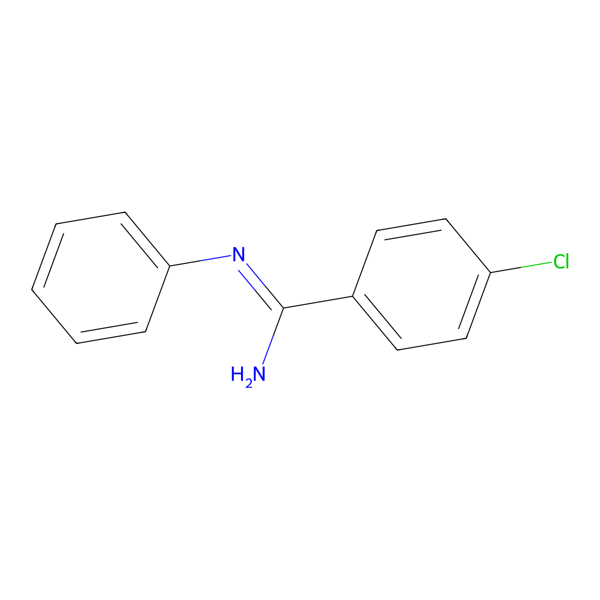 4-chloro-N'-phenylbenzenecarboximidamide molecular structure, CAS 39536-36-2