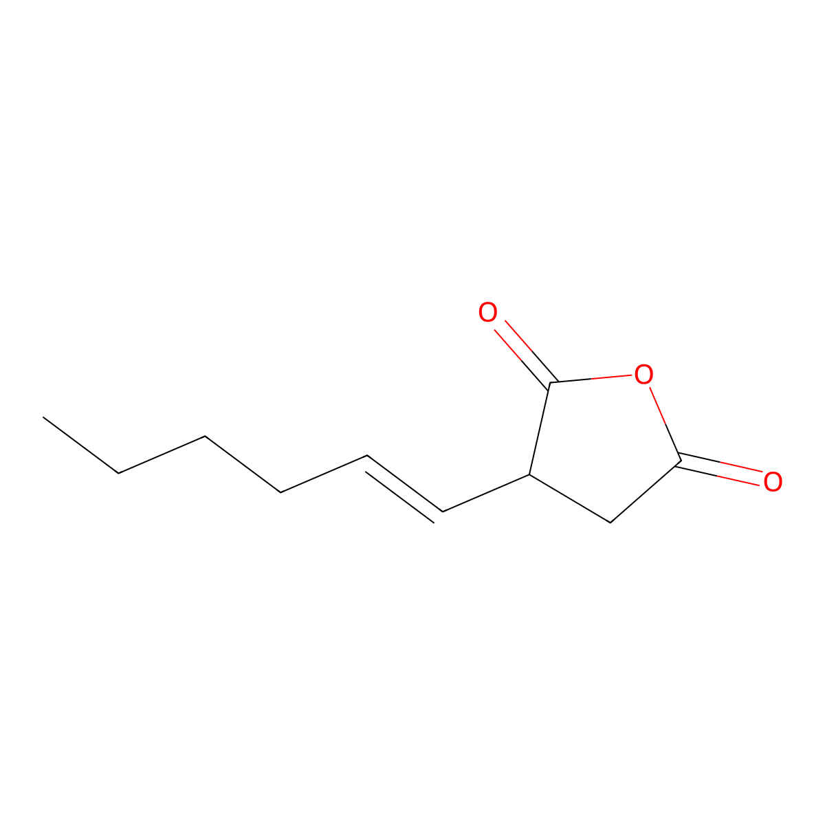 3-[(E)-hex-1-enyl]oxolane-2,5-dione molecular structure, CAS 39536-86-2