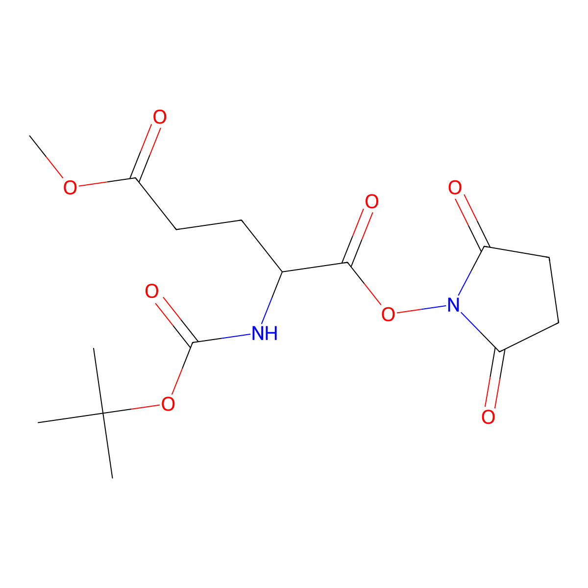 1-(2,5-Dioxo-1-pyrrolidinyl) 5-Methyl (S)-2-(Boc-amino)pentanedioate molecular structure, CAS 39538-20-0