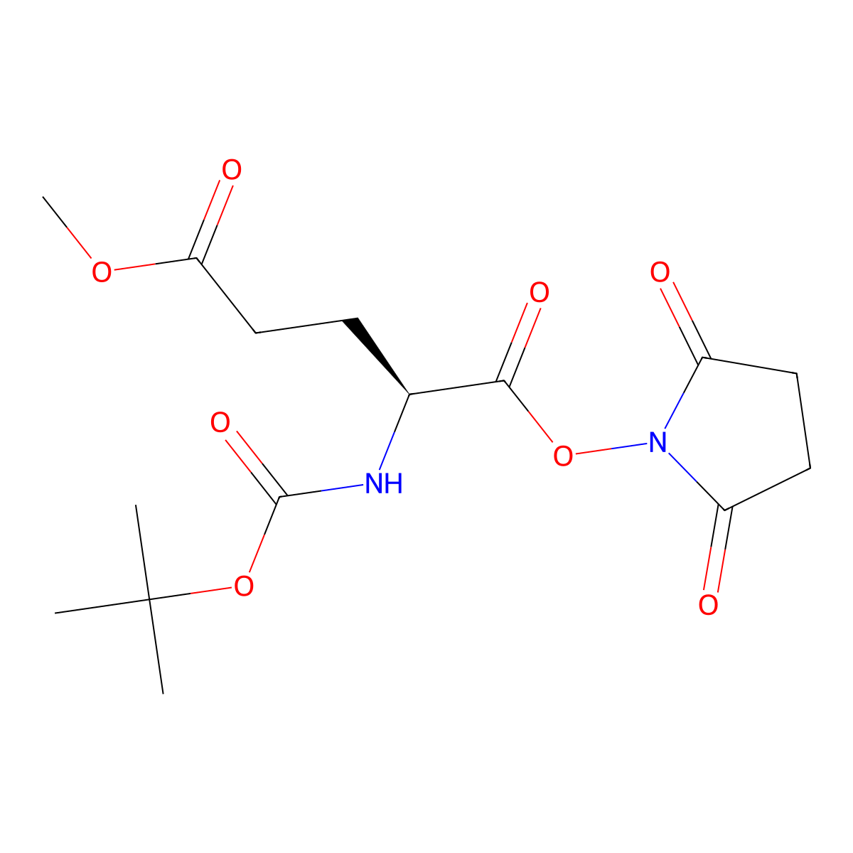 1-(2,5-Dioxo-1-pyrrolidinyl) 5-Methyl (S)-2-(Boc-amino)pentanedioate molecular structure, CAS 39538-20-0