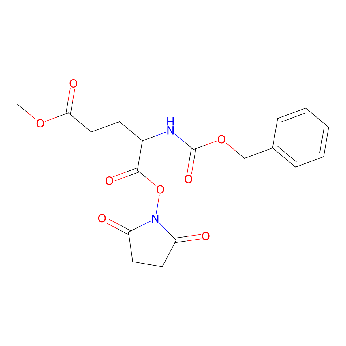 Z-Glu(ome)-osu molecular structure, CAS 39538-31-3