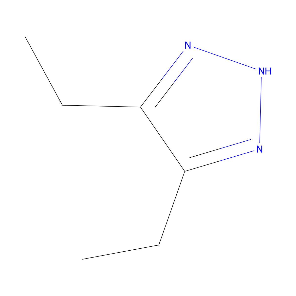 4,5-Diethyl-2H-1,2,3-triazole molecular structure, CAS 39538-72-2