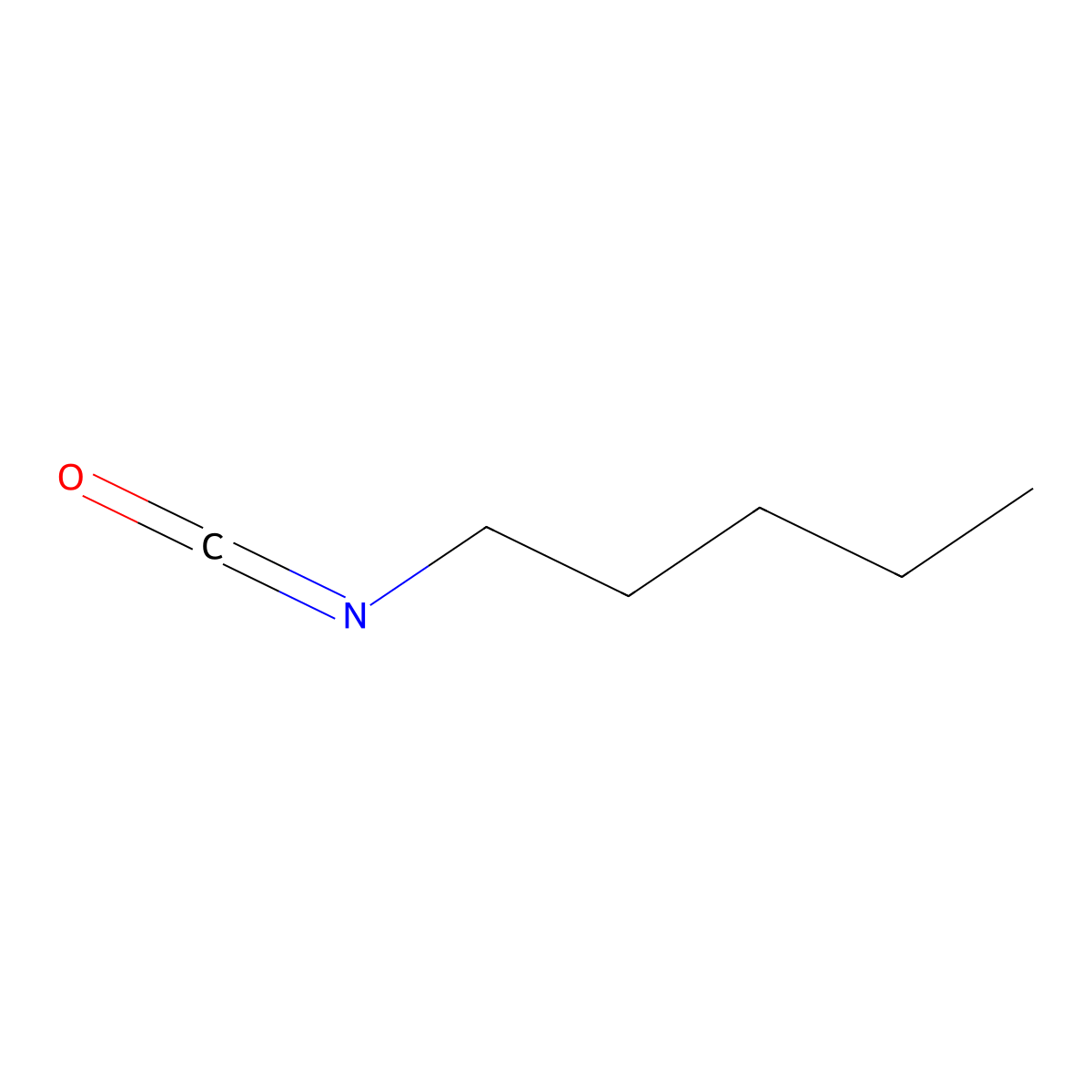 Pentane, 1-isocyanato- molecular structure, CAS 3954-13-0