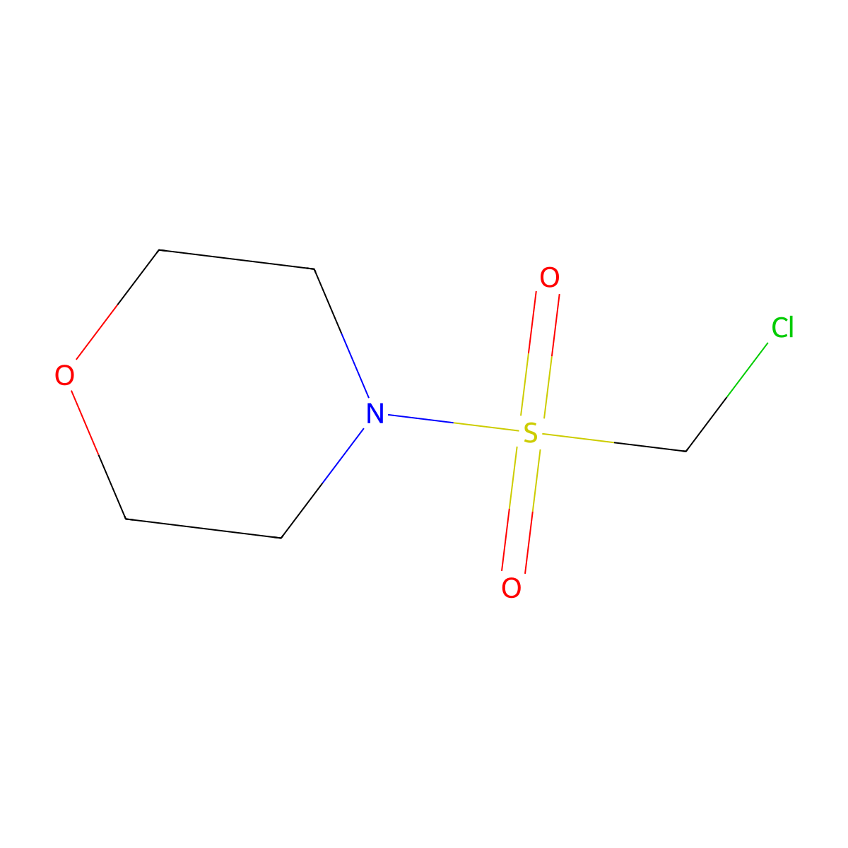 4-(Chloromethanesulfonyl)morpholine molecular structure, CAS 39542-27-3