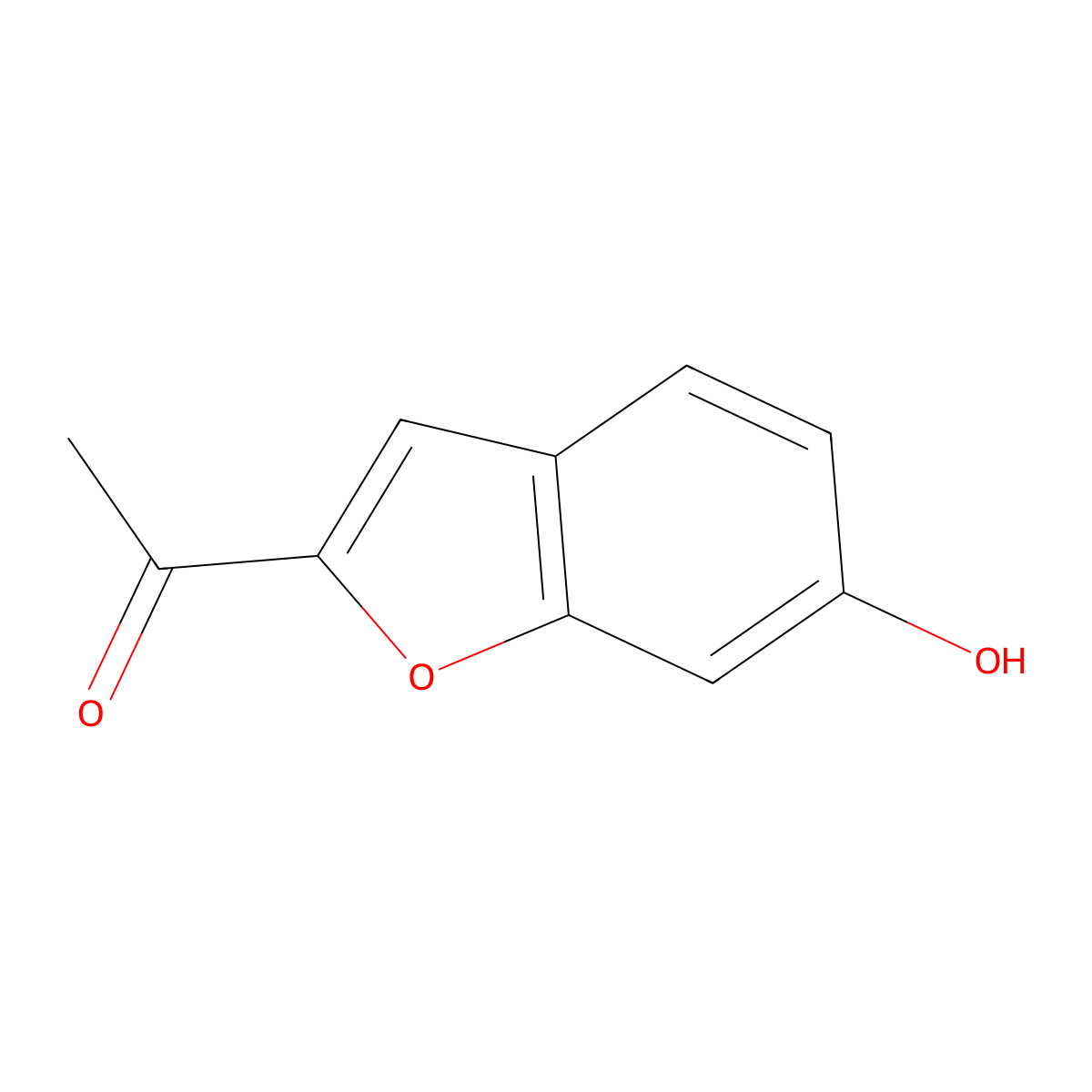 1-(6-Hydroxybenzofuran-2-yl)ethanone molecular structure, CAS 39543-98-1