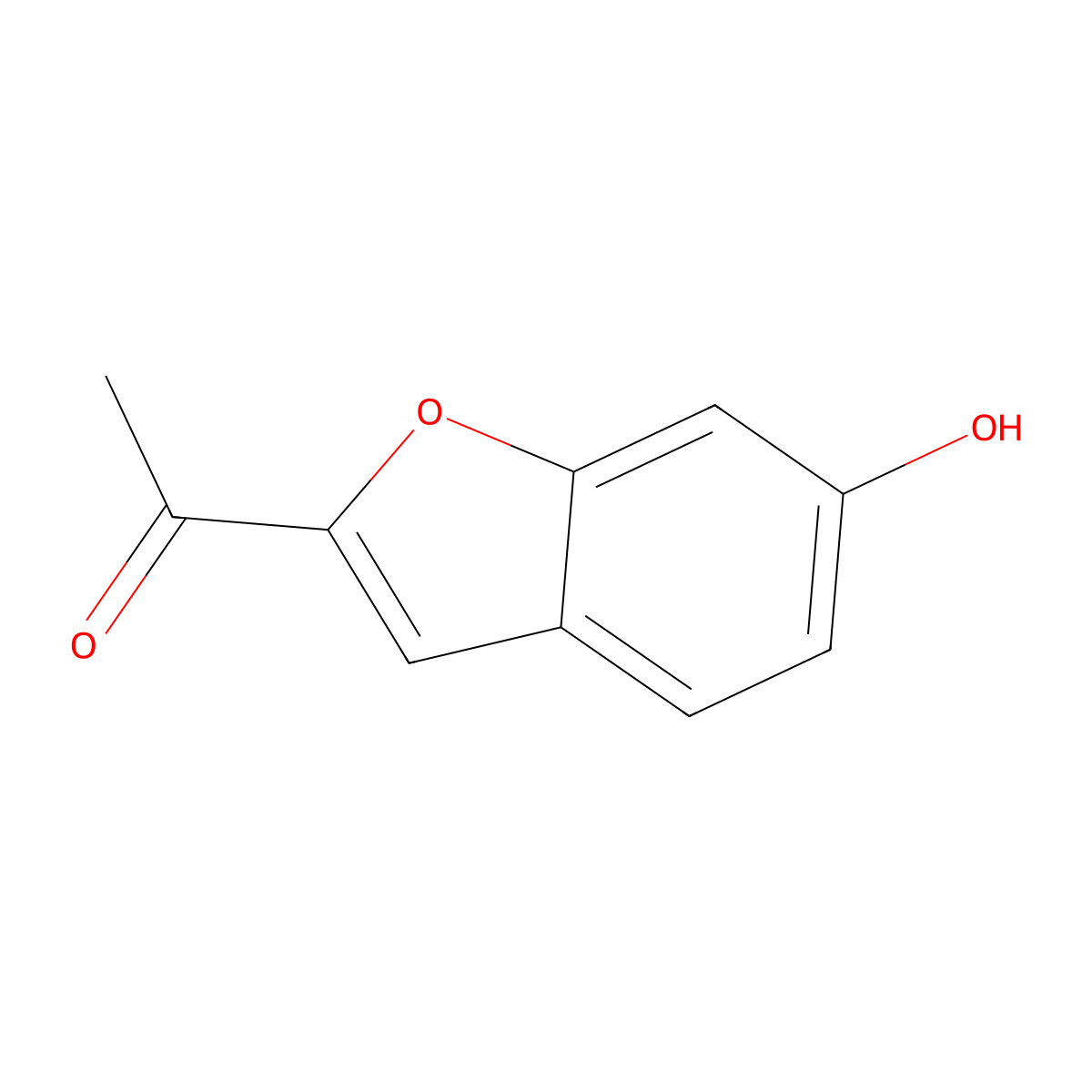 1-(6-Hydroxybenzofuran-2-yl)ethanone molecular structure, CAS 39543-98-1