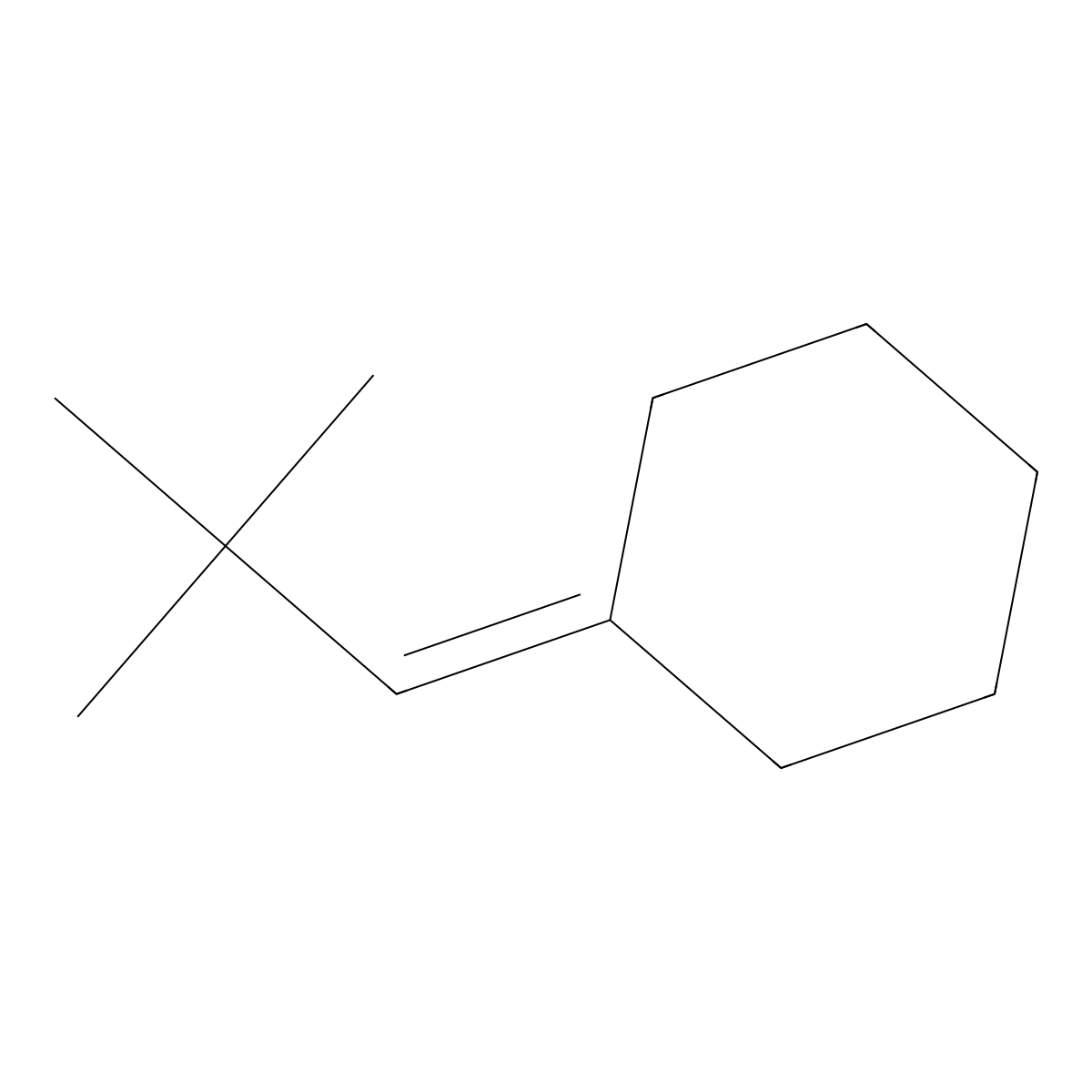 Neopentylidenecyclohexane molecular structure, CAS 39546-80-0