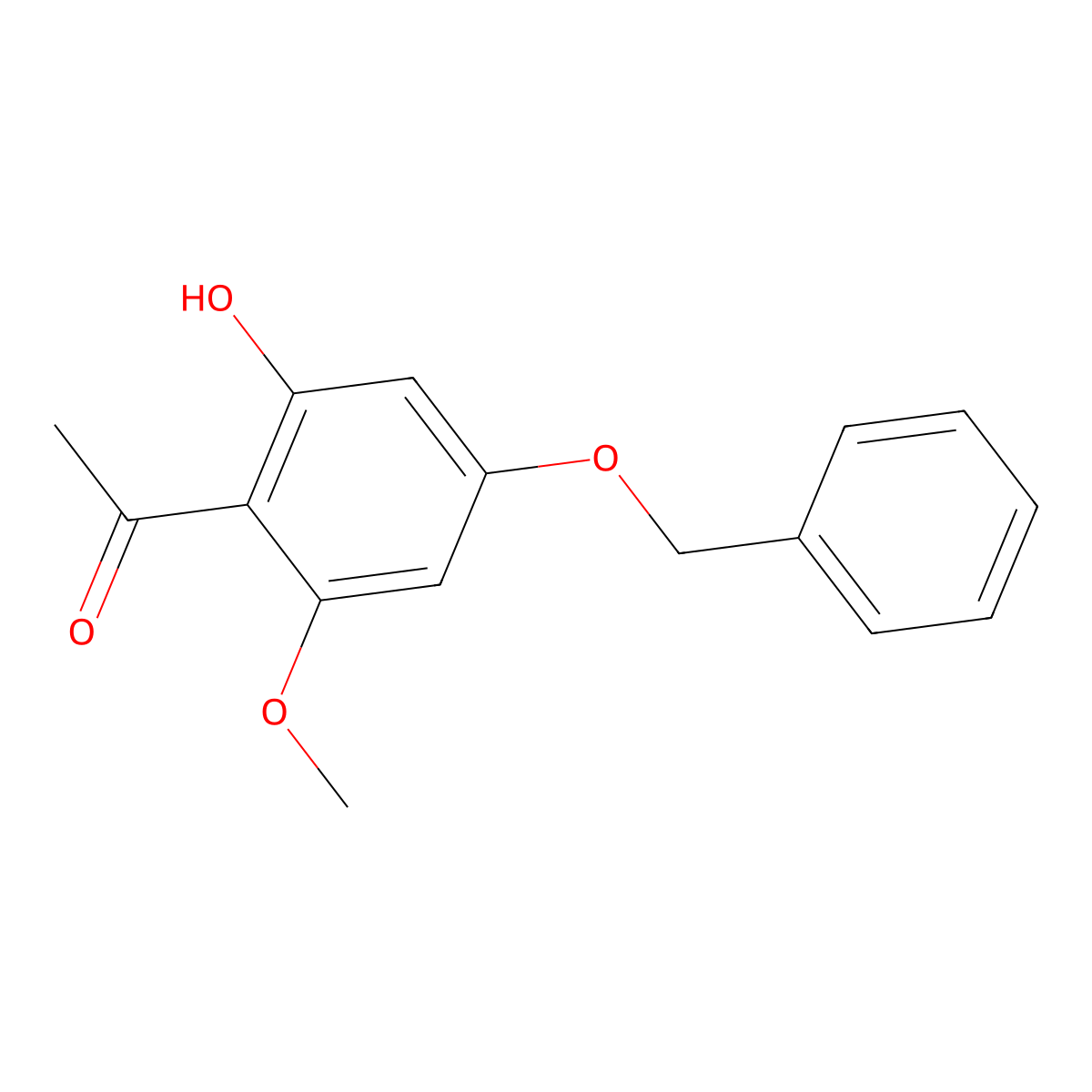 1-(4-(Benzyloxy)-2-hydroxy-6-methoxyphenyl)ethanone molecular structure, CAS 39548-89-5