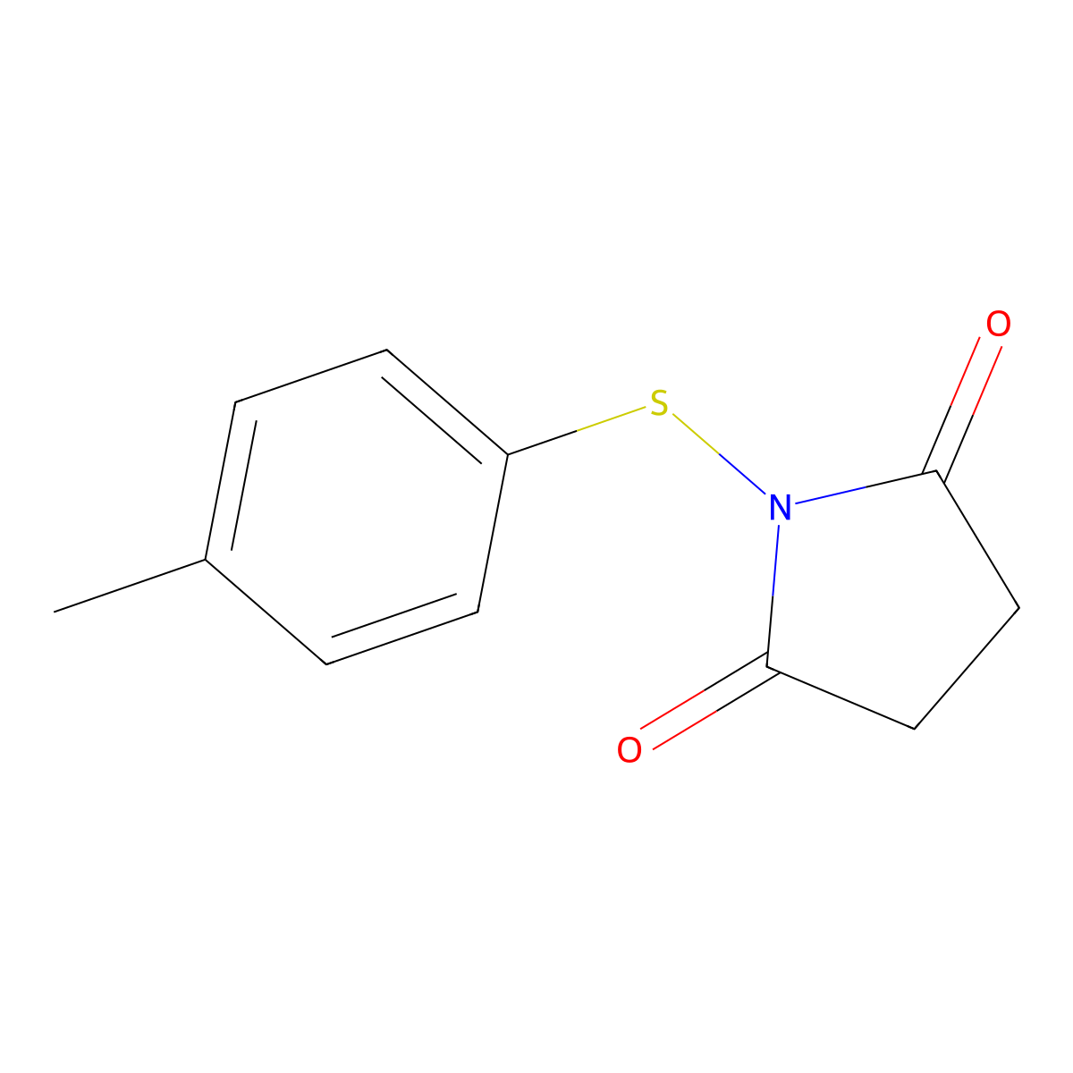 1-(p-Tolylthio)pyrrolidine-2,5-dione molecular structure, CAS 39549-10-5