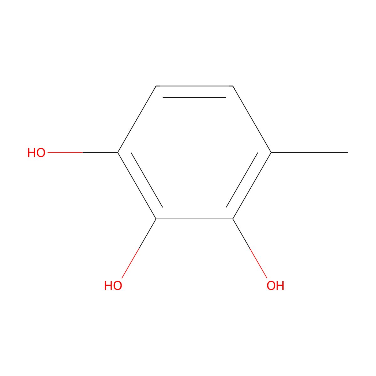4-Methylbenzene-1,2,3-triol molecular structure, CAS 3955-29-1