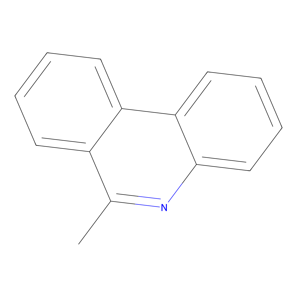 6-Methylphenanthridine molecular structure, CAS 3955-65-5