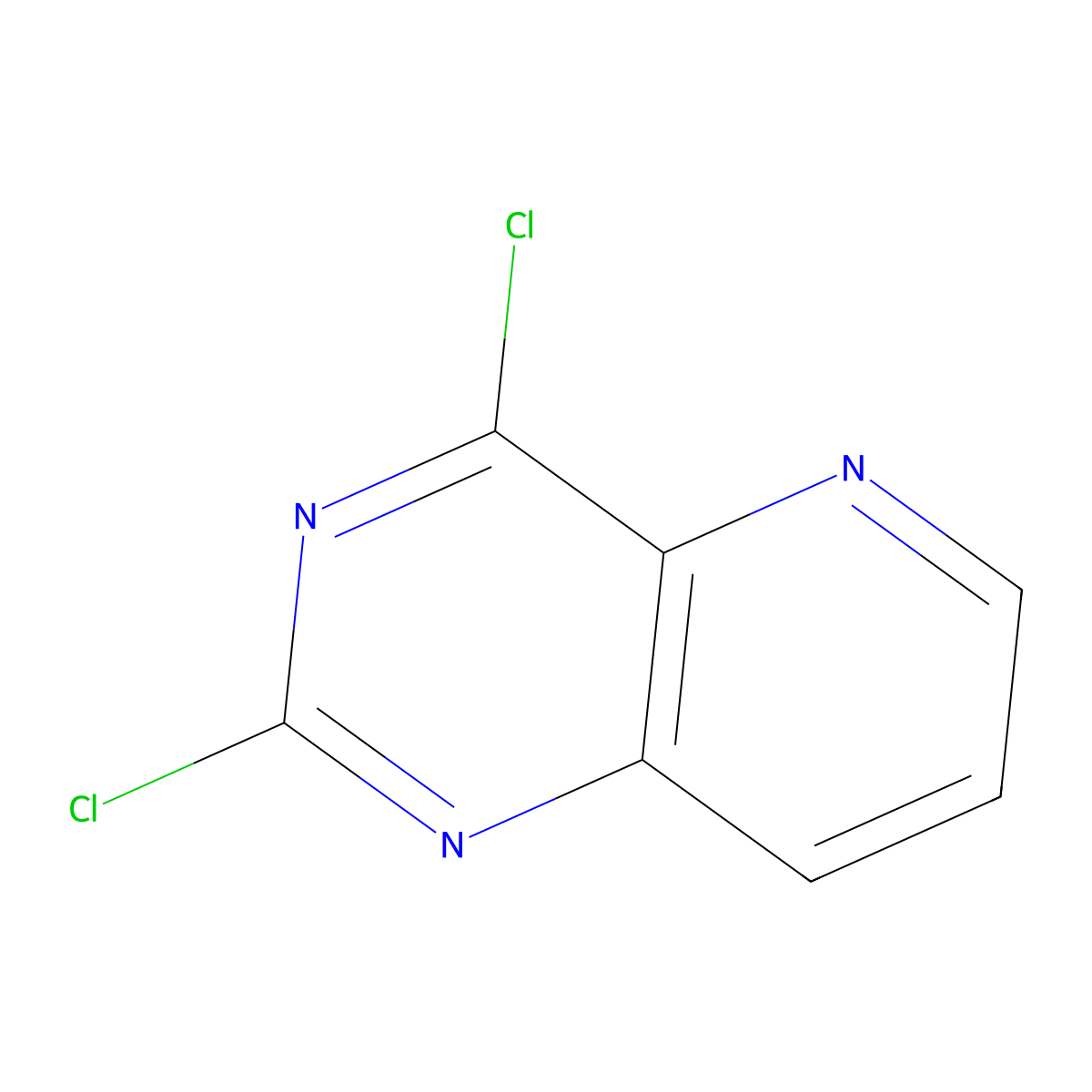 2,4-Dichloropyrido[3,2-d]pyrimidine molecular structure, CAS 39551-54-7
