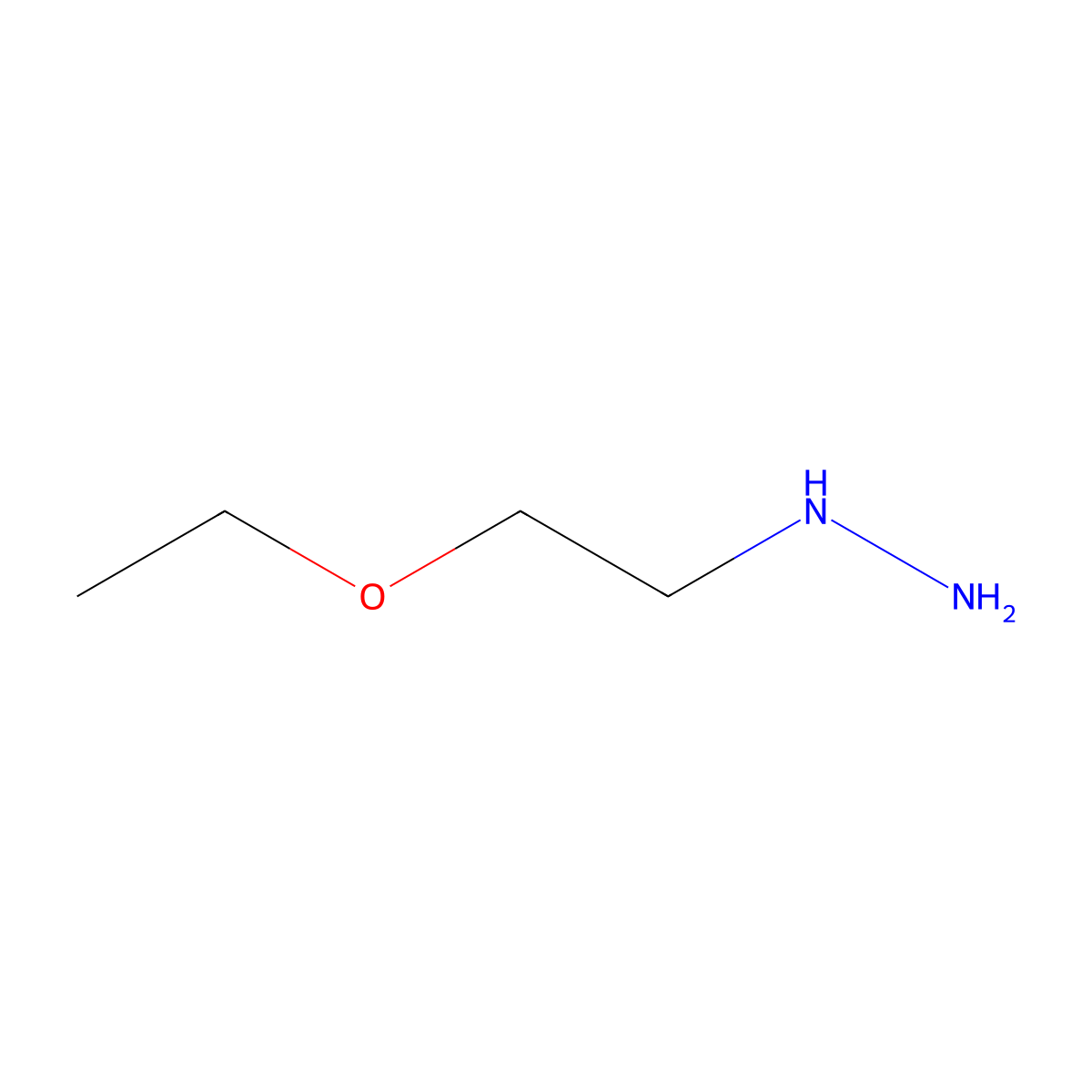 (2-Ethoxyethyl)hydrazine molecular structure, CAS 39556-67-7