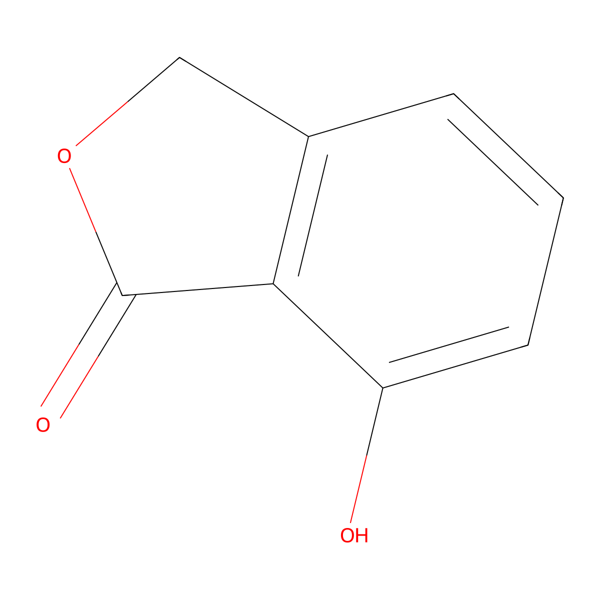 7-Hydroxyphthalide molecular structure, CAS 3956-91-0