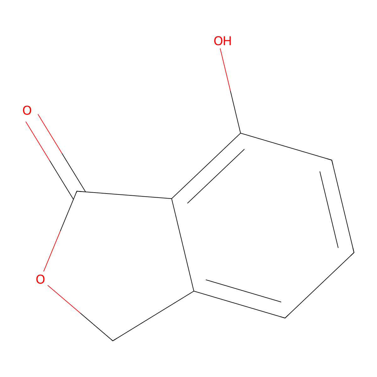 7-Hydroxyphthalide molecular structure, CAS 3956-91-0
