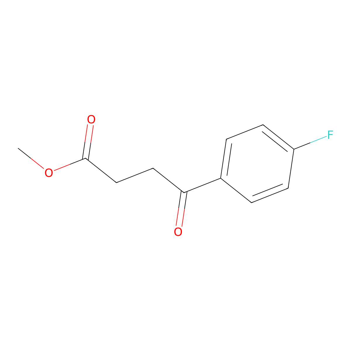 Methyl 4-(4-fluorophenyl)-4-oxobutanoate molecular structure, CAS 39560-31-1