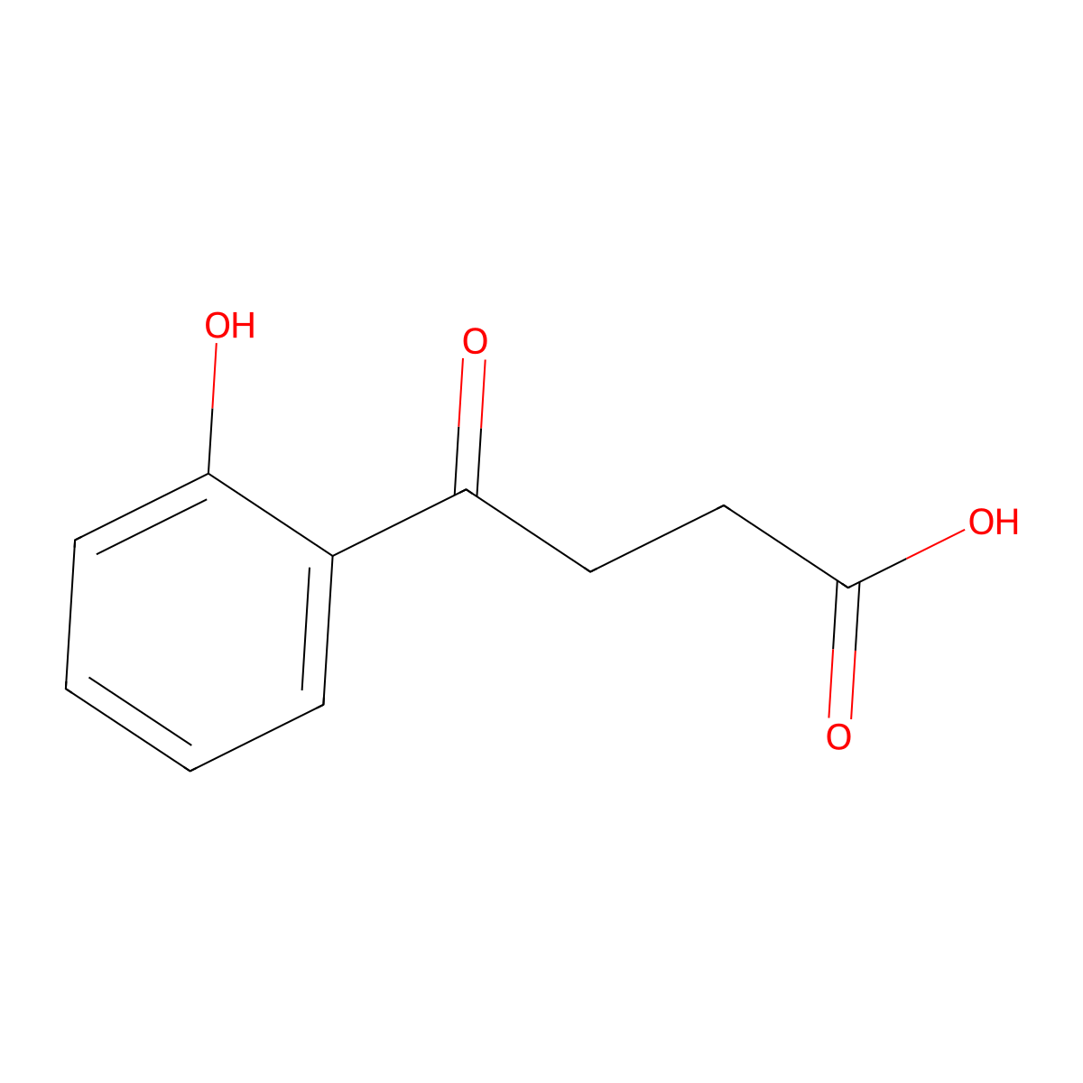 3-(2-Hydroxybenzoyl)propionic acid molecular structure, CAS 39560-34-4