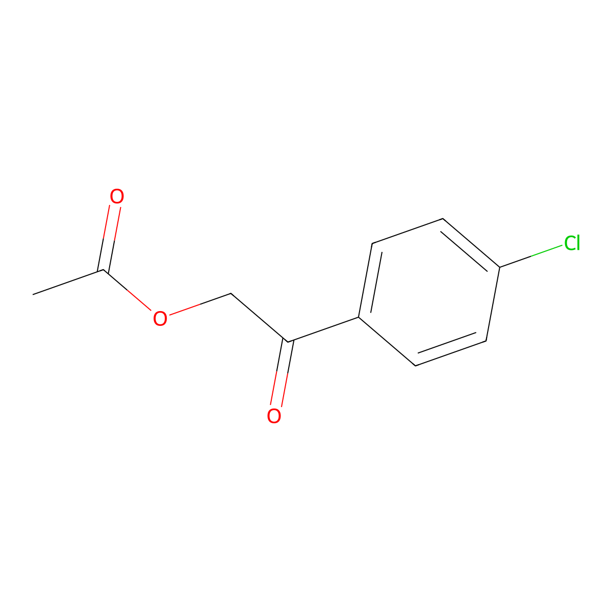 2-(4-Chlorophenyl)-2-oxoethyl acetate molecular structure, CAS 39561-82-5