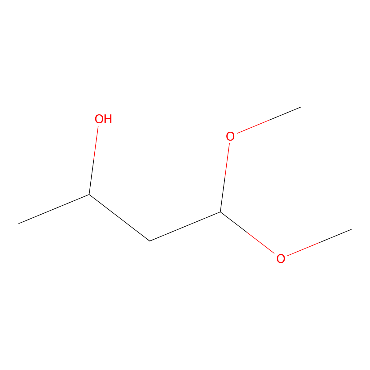4,4-Dimethoxybutan-2-ol molecular structure, CAS 39562-58-8