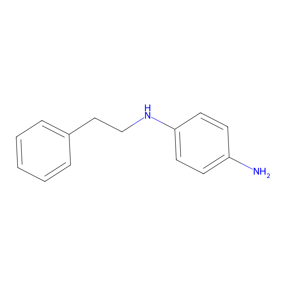N-Phenethyl-benzene-1,4-diamine molecular structure, CAS 39563-55-8