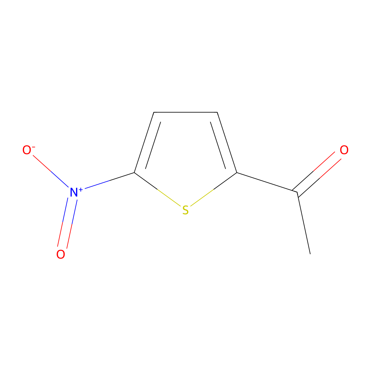 2-Acetyl-5-nitrothiophene molecular structure, CAS 39565-00-9