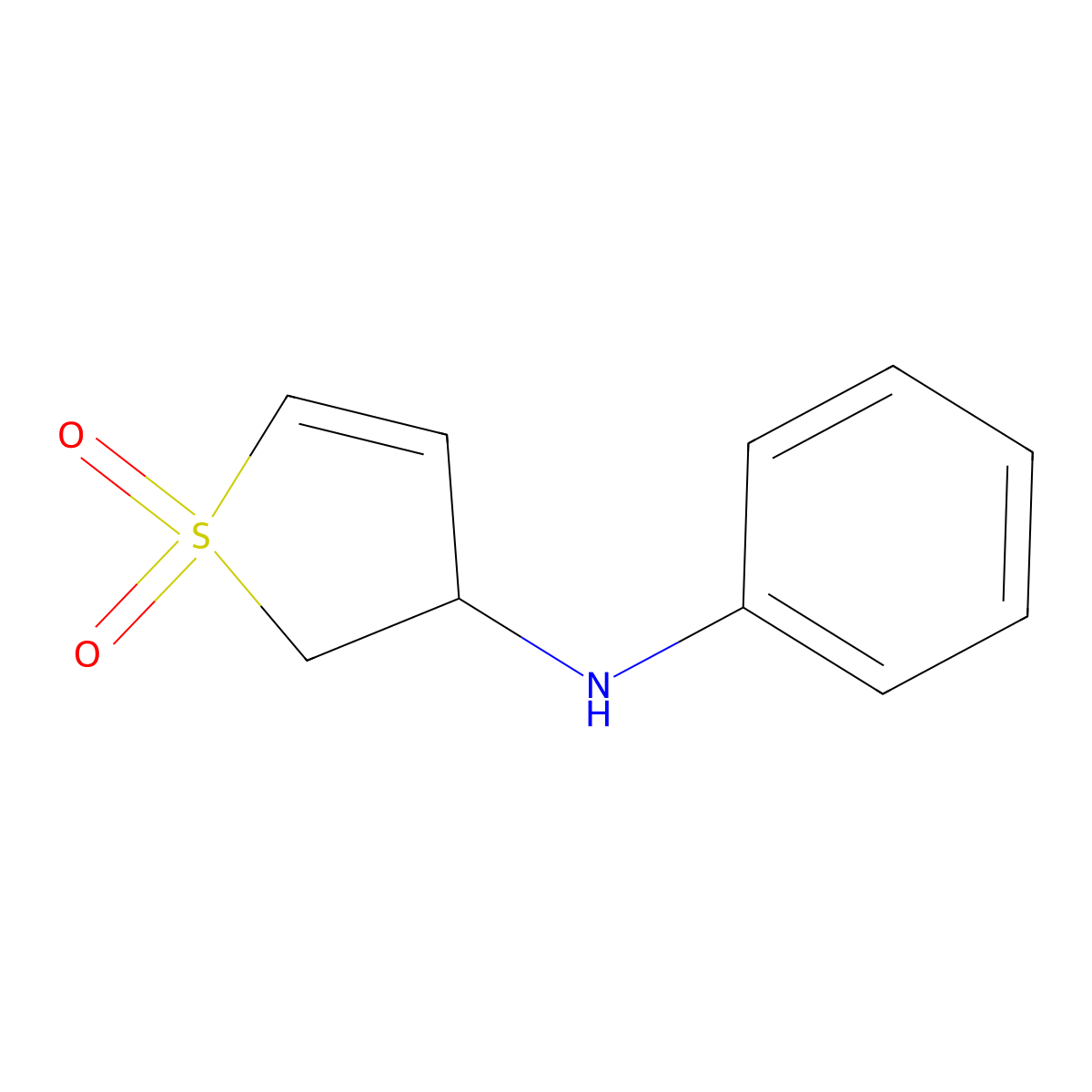 3-Anilino-2,3-dihydro-1H-1lambda~6~-thiophene-1,1-dione molecular structure, CAS 39565-69-0