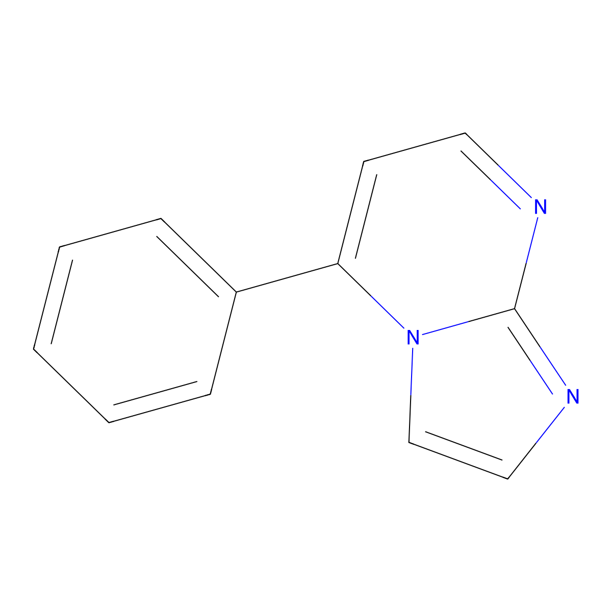 Imidazo[1,2-a]pyrimidine,5-phenyl- molecular structure, CAS 39567-73-2