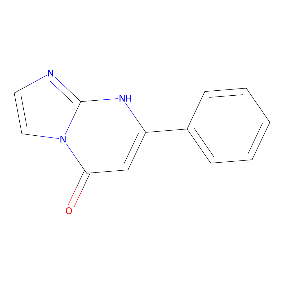 7-Phenylimidazo[1,2-a]pyrimidin-5(8H)-one molecular structure, CAS 39567-78-7