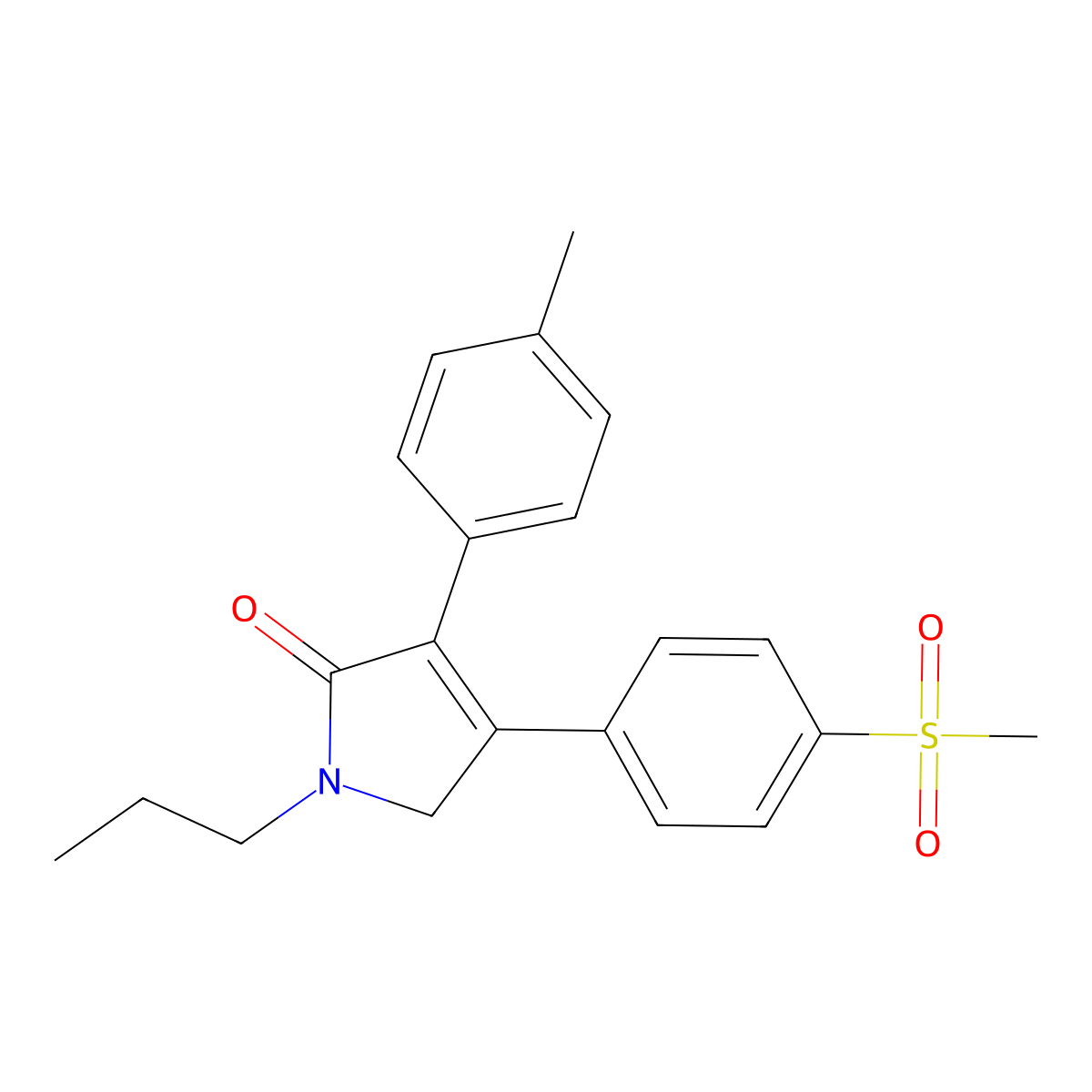 Imrecoxib molecular structure, CAS 395683-14-4