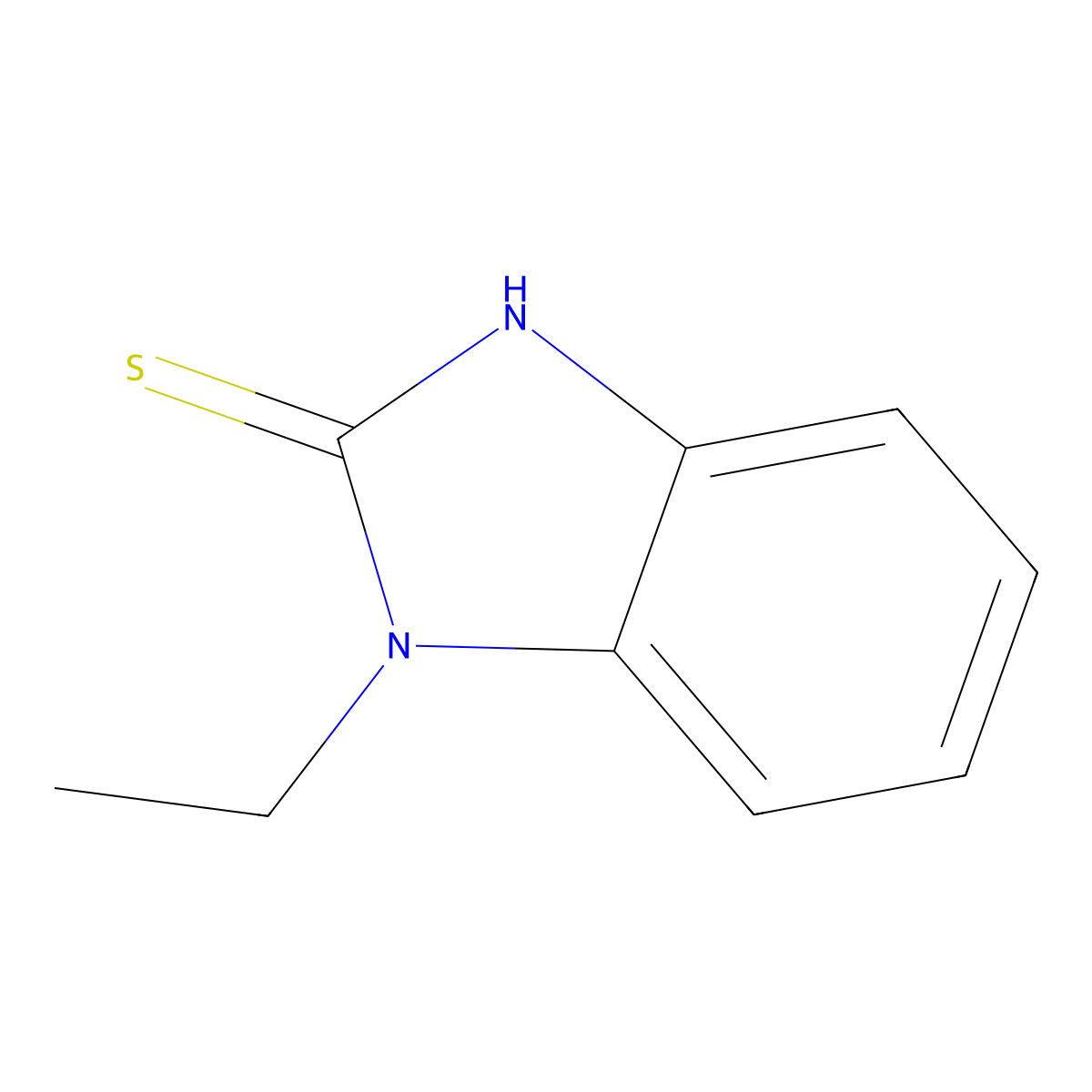 1-Ethyl-1H-benzimidazole-2-thiol molecular structure, CAS 39573-31-4