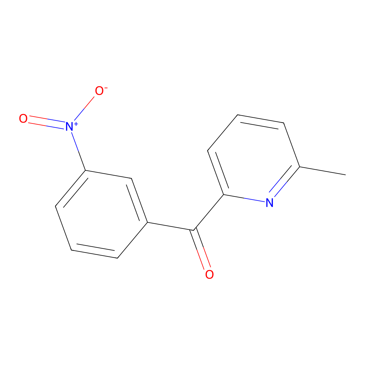 6-Methyl-2-(3-nitrobenzoyl)pyridine molecular structure, CAS 39574-42-0