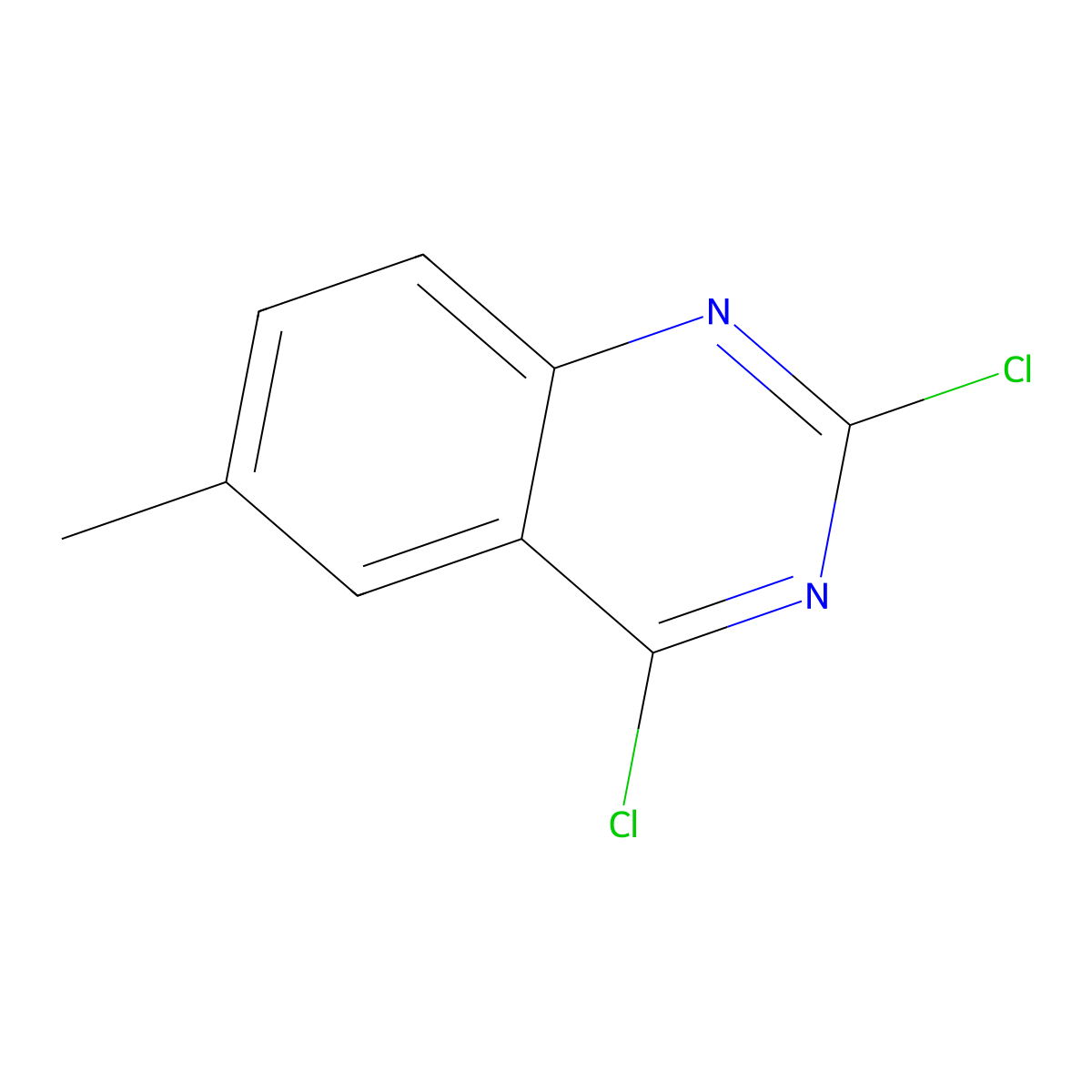 2,4-Dichloro-6-methylquinazoline molecular structure, CAS 39576-82-4