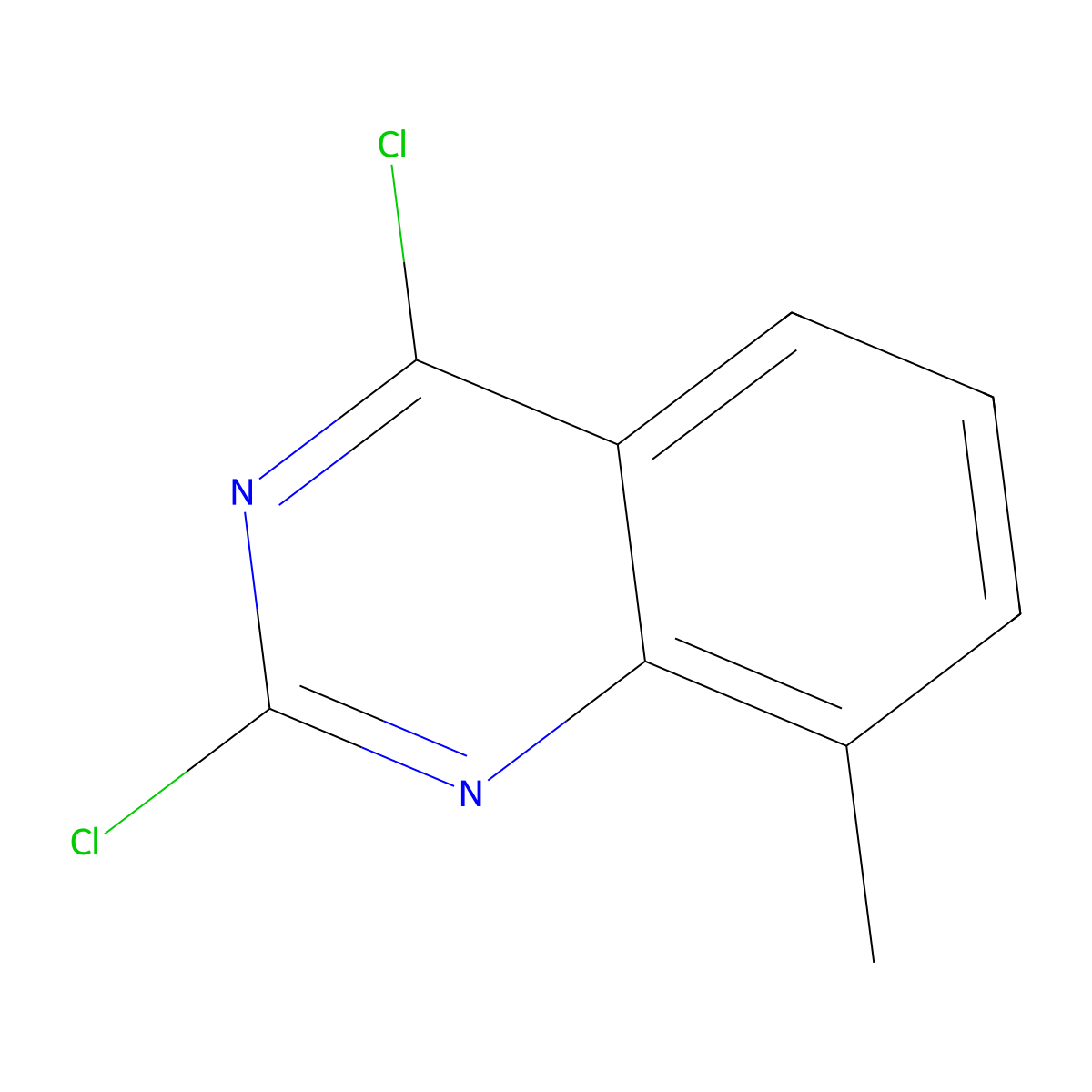 2,4-Dichloro-8-methylquinazoline molecular structure, CAS 39576-83-5