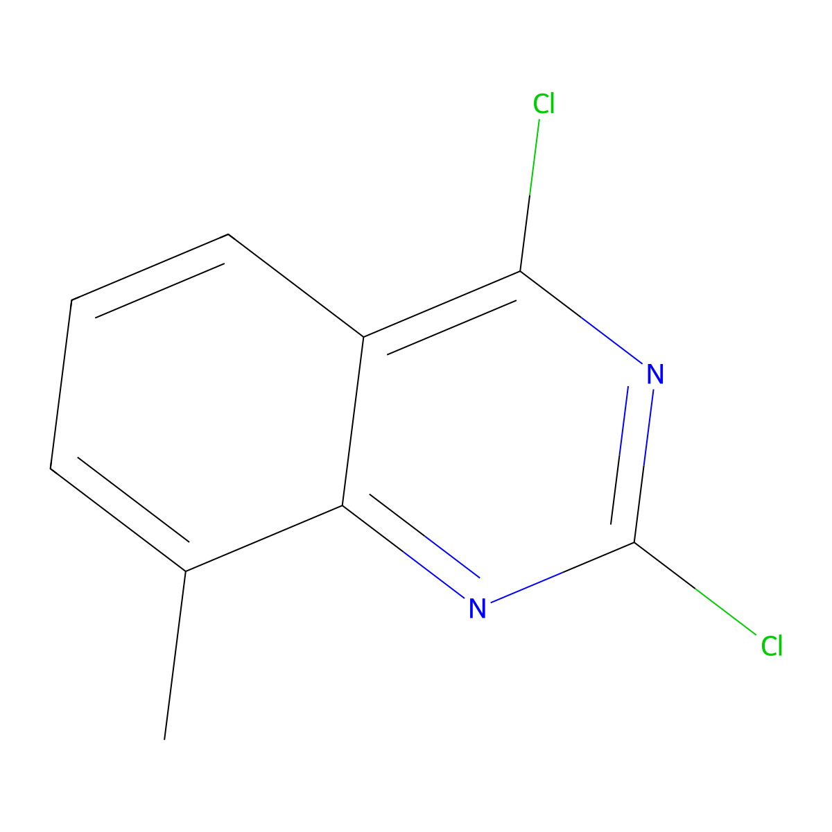 2,4-Dichloro-8-methylquinazoline molecular structure, CAS 39576-83-5