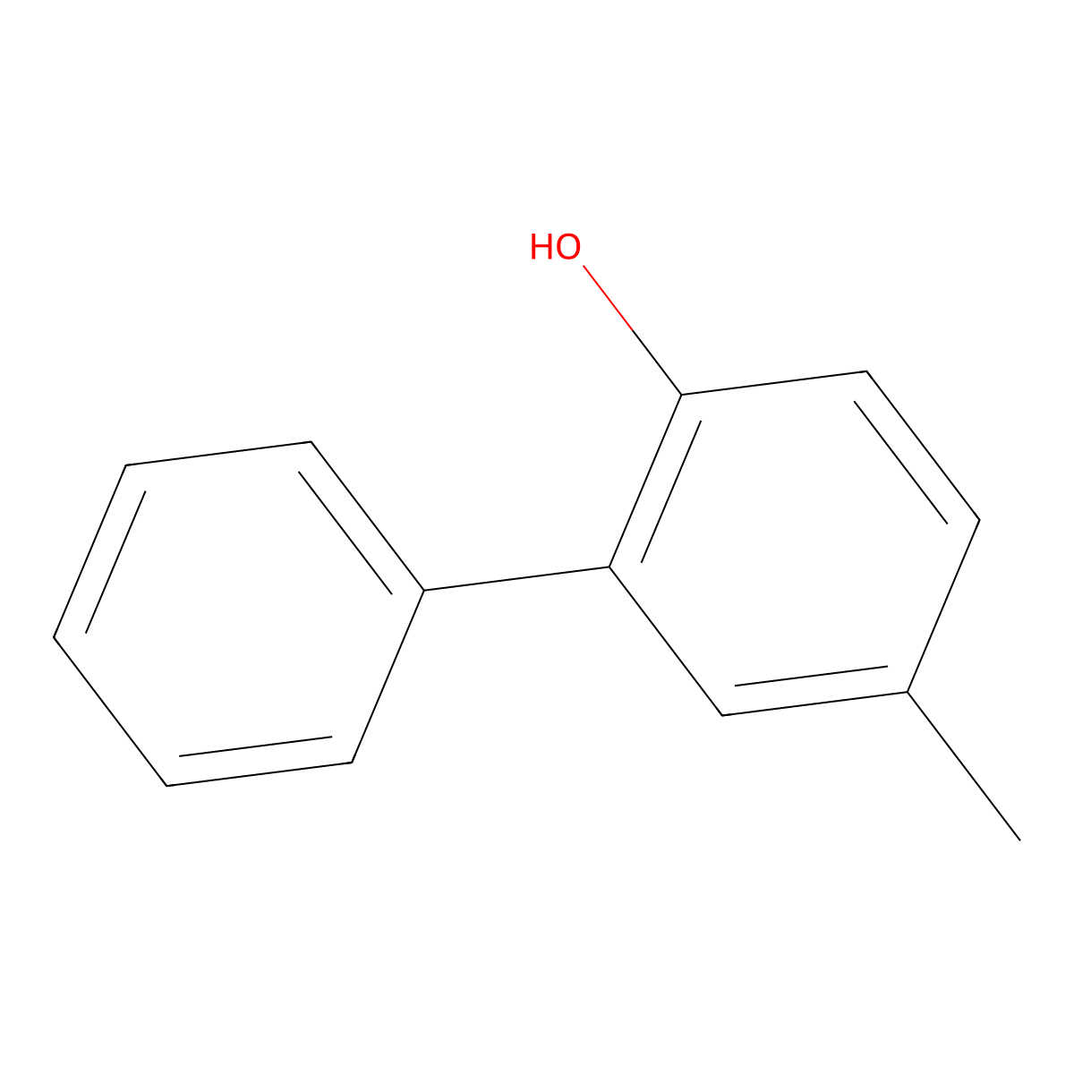 4-Methyl-2-phenylphenol molecular structure, CAS 39579-09-4