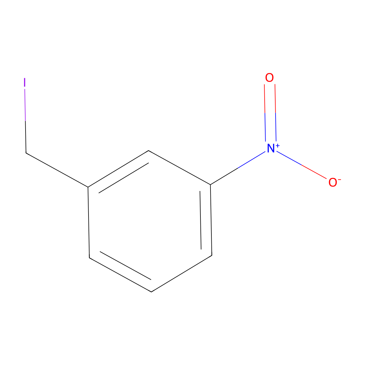 alpha-Iodo-m-nitrotoluene molecular structure, CAS 3958-56-3