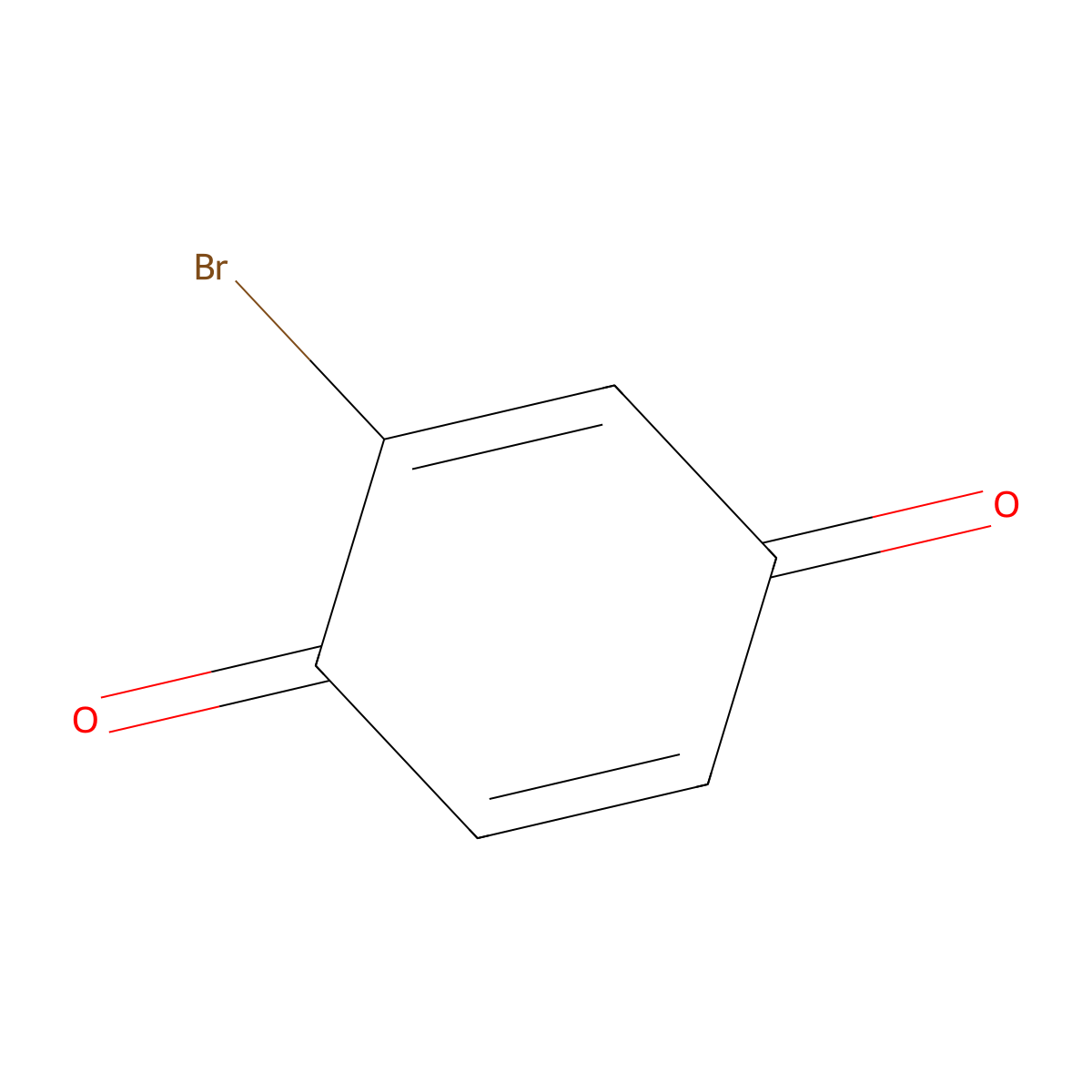 2-Bromo-1,4-benzoquinone molecular structure, CAS 3958-82-5