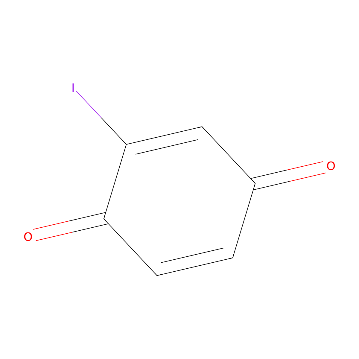 p-Benzoquinone, 2-iodo- molecular structure, CAS 3958-83-6