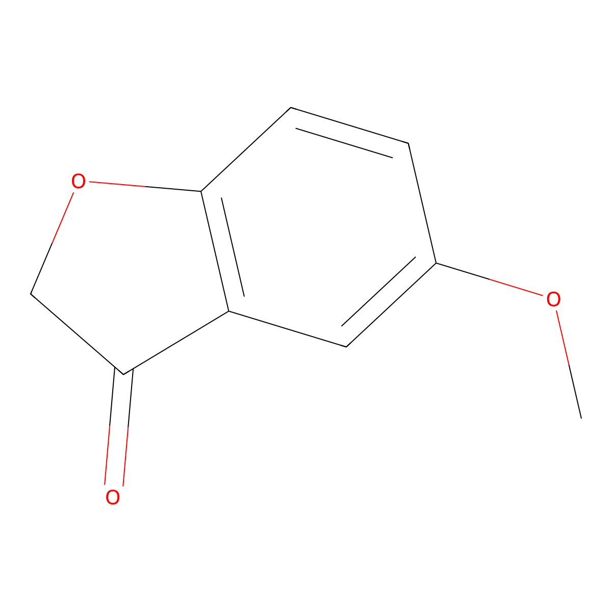 5-Methoxybenzofuran-3(2H)-one molecular structure, CAS 39581-55-0