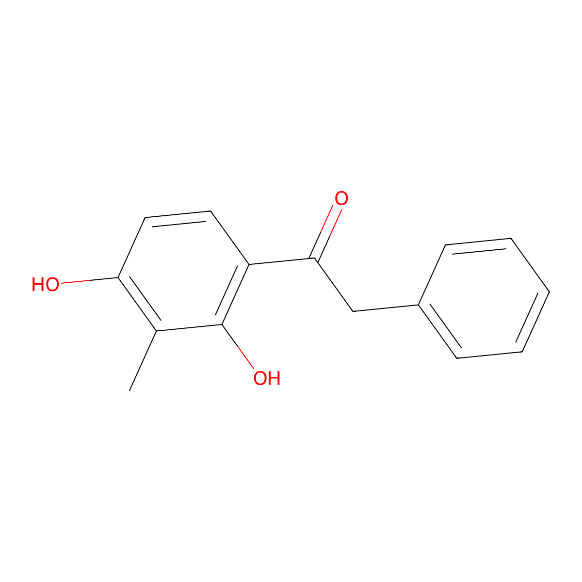 1-(2,4-Dihydroxy-3-methylphenyl)-2-phenylethanone molecular structure, CAS 39581-98-1