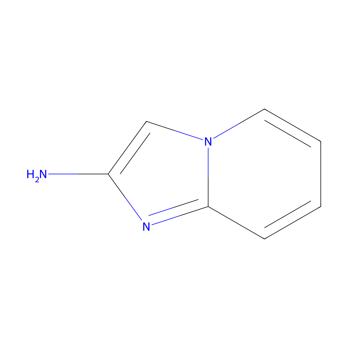 2-Aminoimidazo(1,2-a)pyridine molecular structure, CAS 39588-26-6