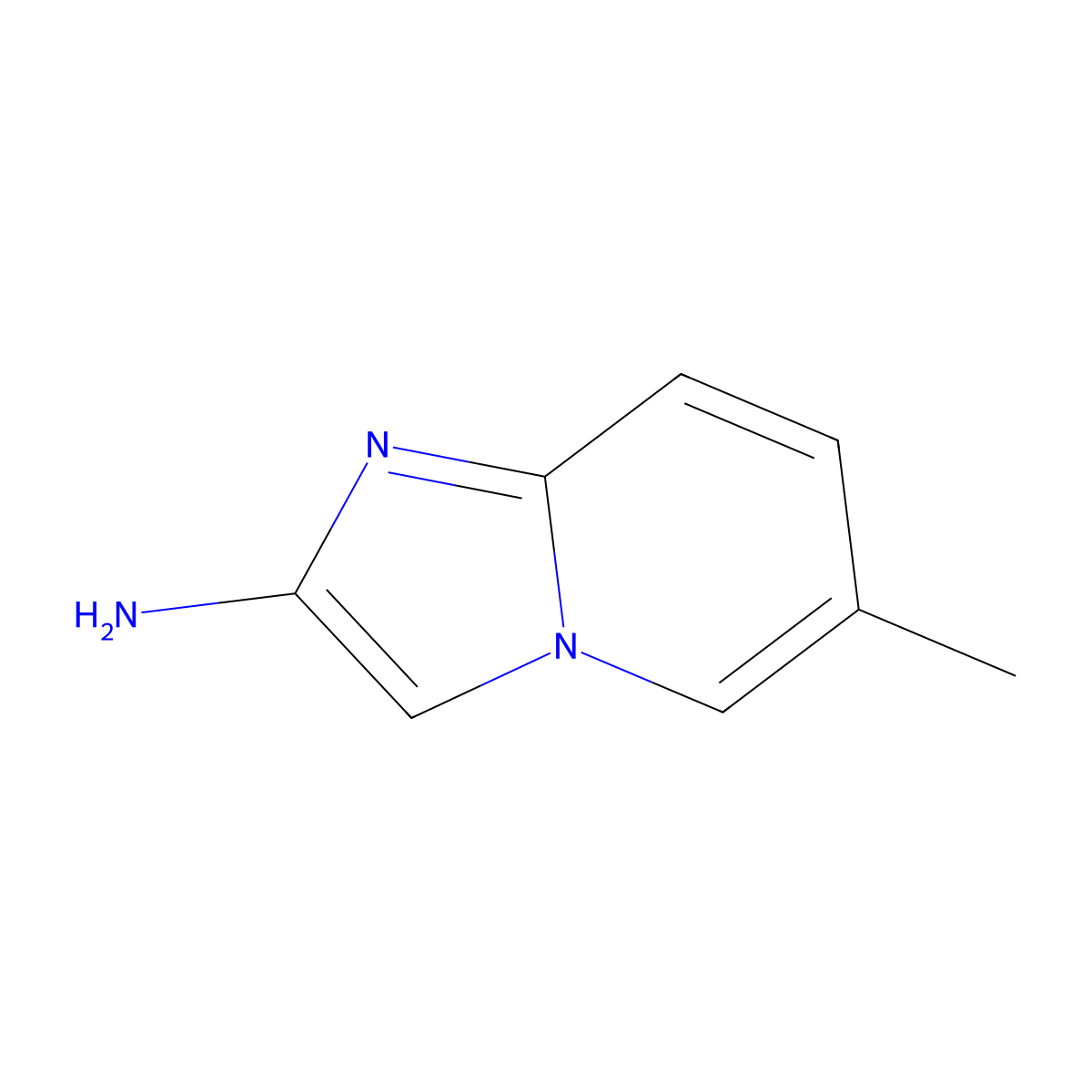 6-Methylimidazo[1,2-a]pyridin-2-amine molecular structure, CAS 39588-33-5